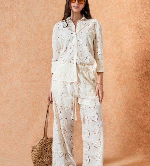 Conjunto Largo de Broderie(R-008)