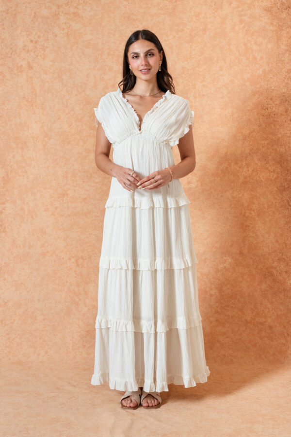 Vestido Largo De Algodon(R-021)