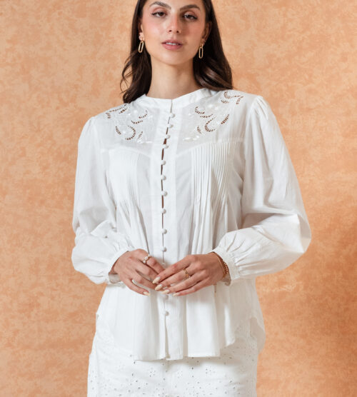 Camisa Cuello Redondo(R-014)